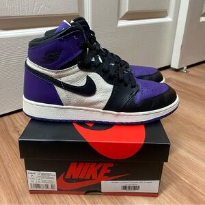 Air Jordan 1 Retro High OG GS ‘Court Purple’ Size 8.5